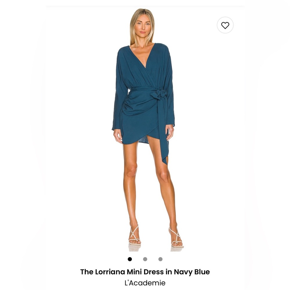 L'Academie Deep Teal Long Sleeve Dress